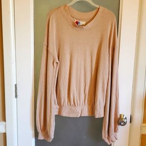 FP Beach Tan Sweater Sz S